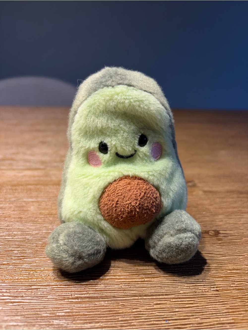 Plush Avocado Toy - Light Green with Brown Pit